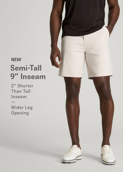 American Tall Men Traveler Chino Short 2.0 for Tall Men in Drywall Tan