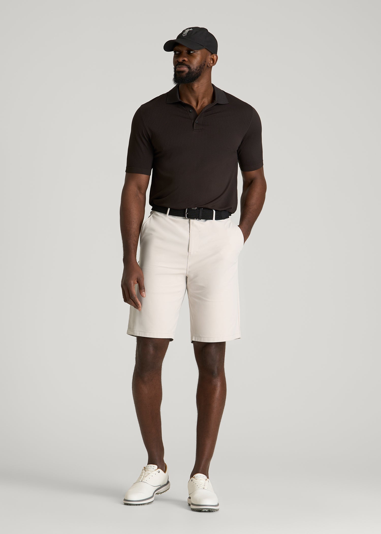 American Tall Men Traveler Chino Short 2.0 for Tall Men in Drywall Tan