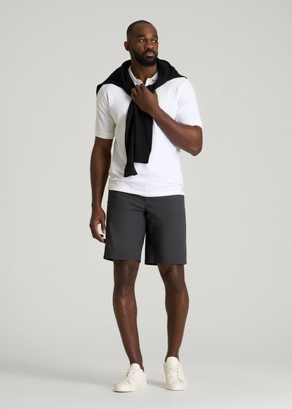 American Tall Men Traveler Chino Short 2.0 for Tall Men in Iron Grey
