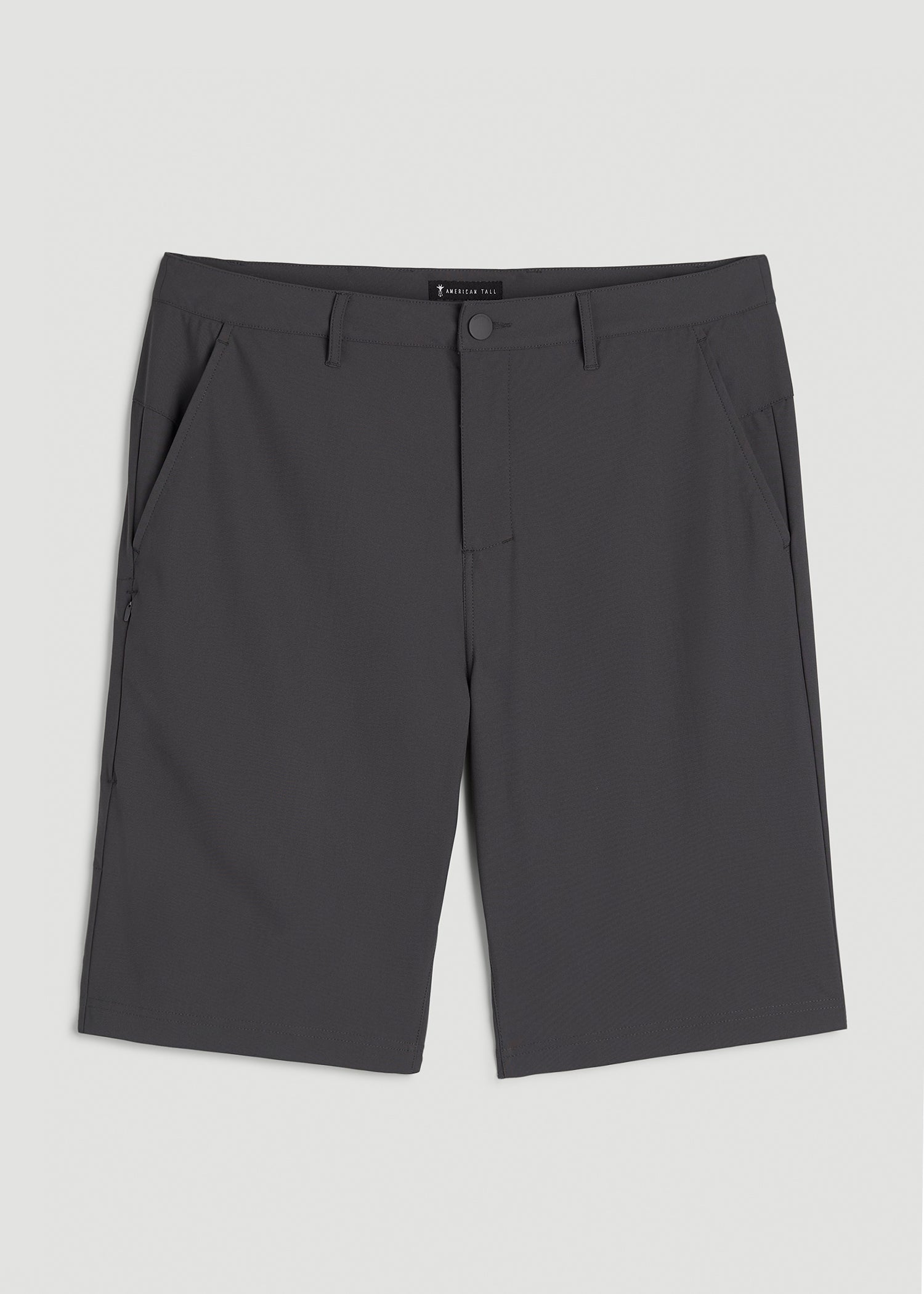 American Tall Men Traveler Chino Short 2.0 for Tall Men in Iron Grey