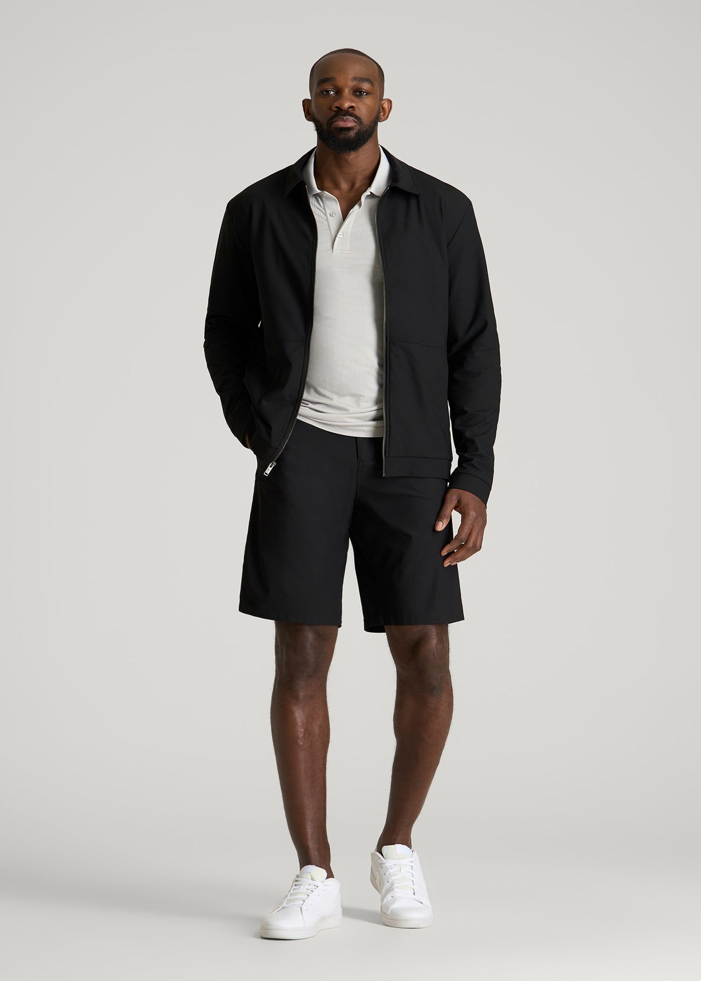 American Tall Men Traveler Chino Short 2.0 for Tall Men in Black