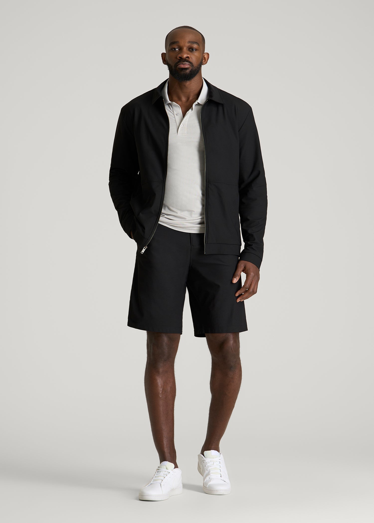 American Tall Men Traveler Chino Short 2.0 for Tall Men in Black