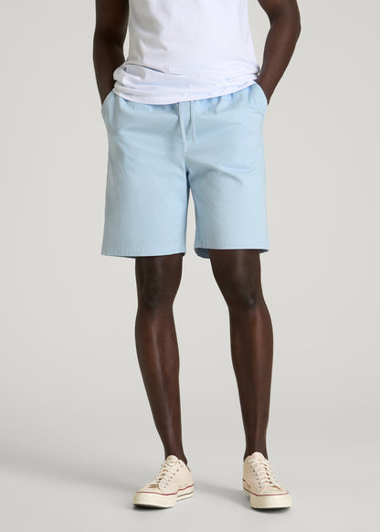 American Tall Men Stretch Commuter Pull-on Short for Tall Men in Ice Blue