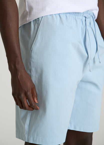 American Tall Men Stretch Commuter Pull-on Short for Tall Men in Ice Blue
