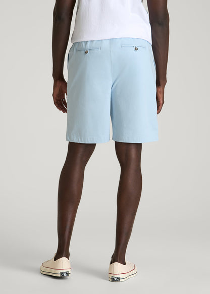 American Tall Men Stretch Commuter Pull-on Short for Tall Men in Ice Blue