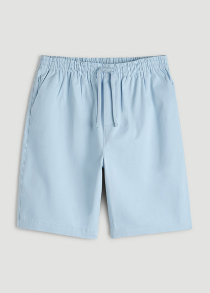 American Tall Men Stretch Commuter Pull-on Short for Tall Men in Ice Blue