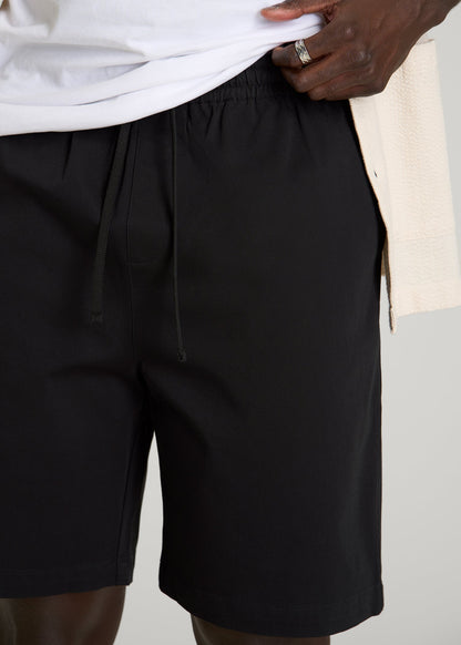 American Tall Men Stretch Commuter Pull-on Short for Tall Men in Black