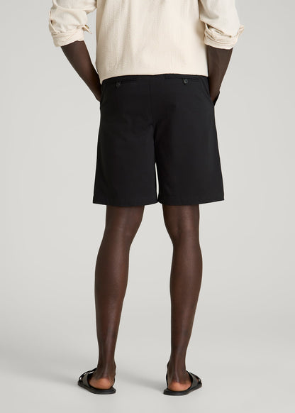 American Tall Men Stretch Commuter Pull-on Short for Tall Men in Black