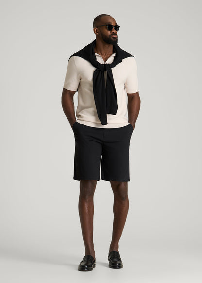 American Tall Men Stretch Commuter Chino Short for Tall Men in Black