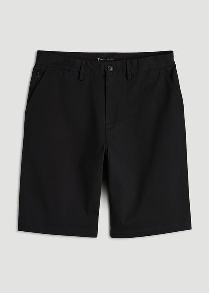 American Tall Men Stretch Commuter Chino Short for Tall Men in Black