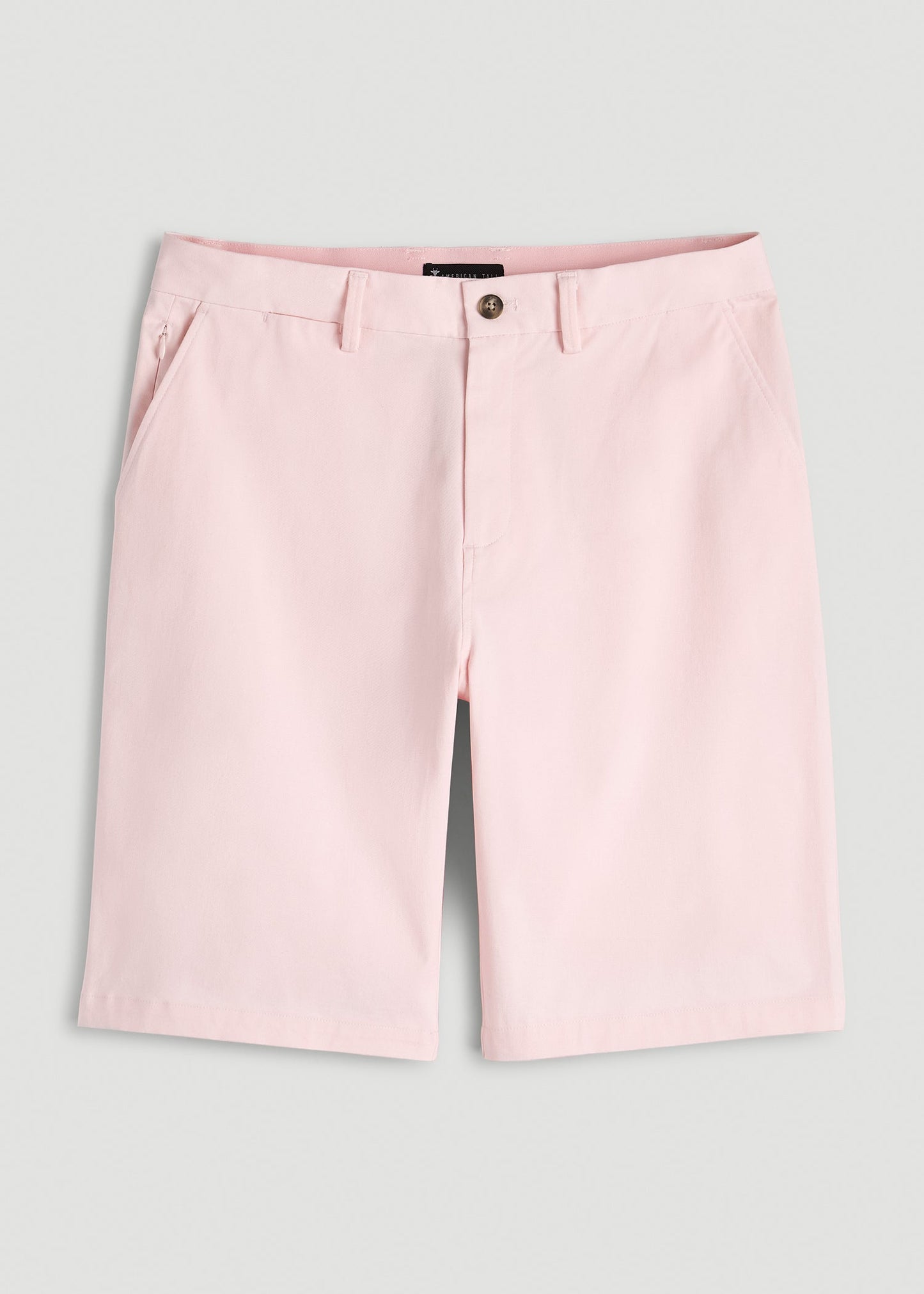 American Tall Men Stretch Commuter Chino Short for Tall Men in Barely Pink