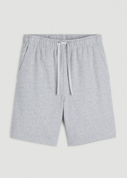 American Tall Men Everyday French Terry Shorts for Tall Men in Grey Mix