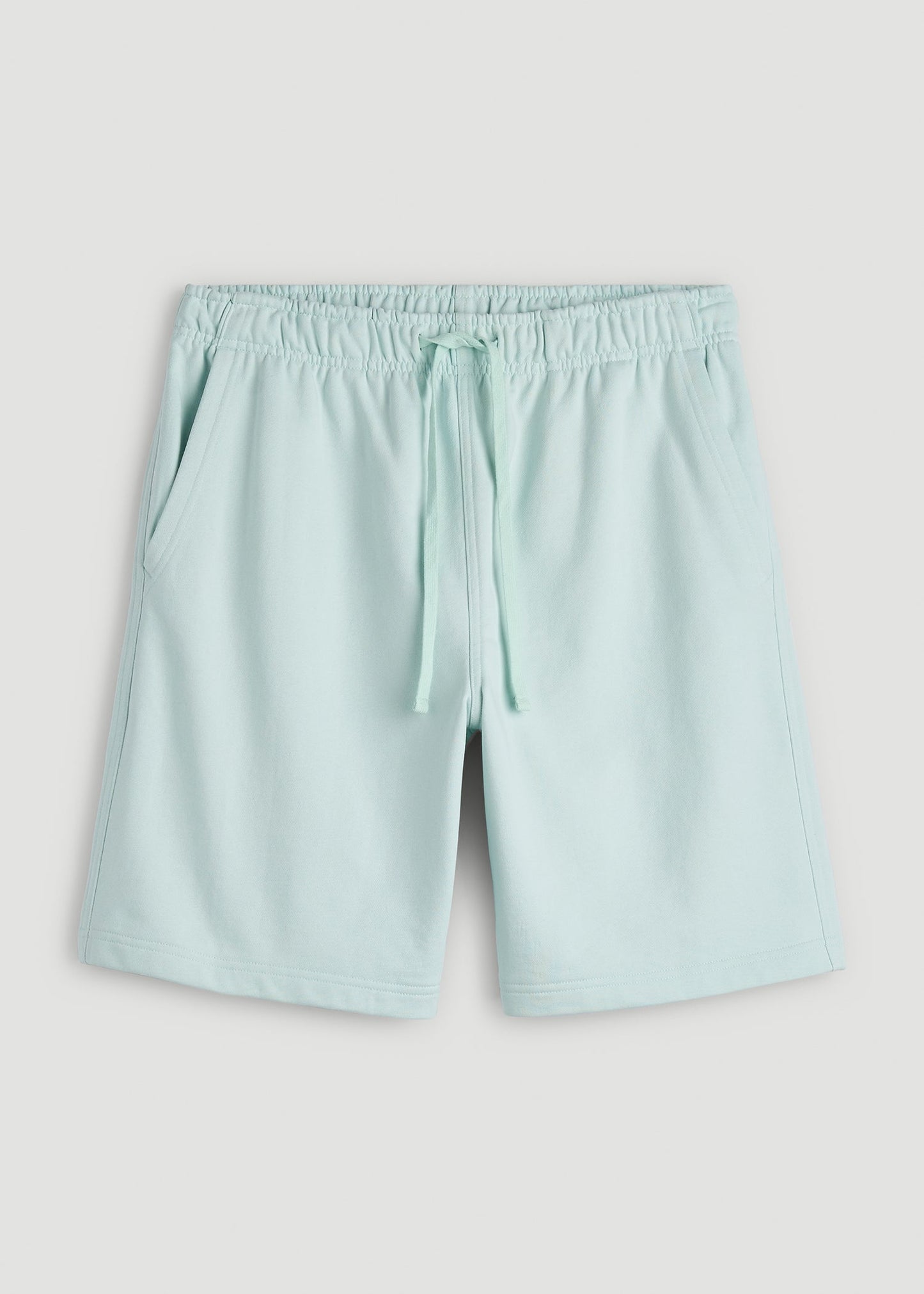 American Tall Men Everyday French Terry Shorts for Tall Men in Opal Blue
