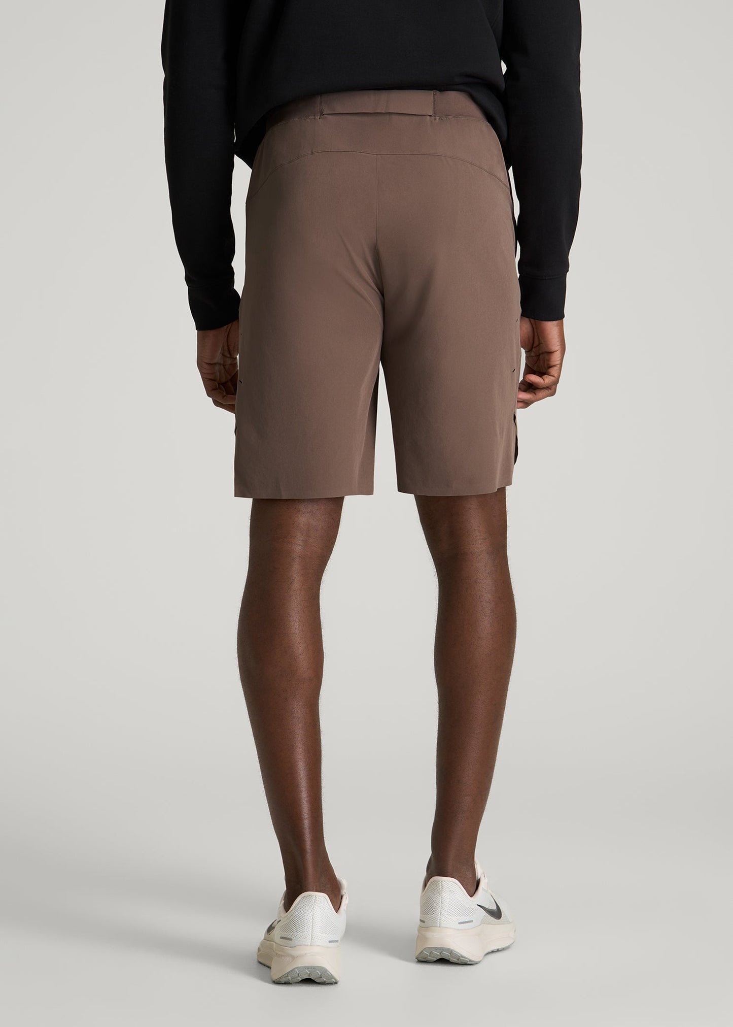 American Tall Men 2-in-1 Featherweight Running Short for Tall Men in Coffee Quartz