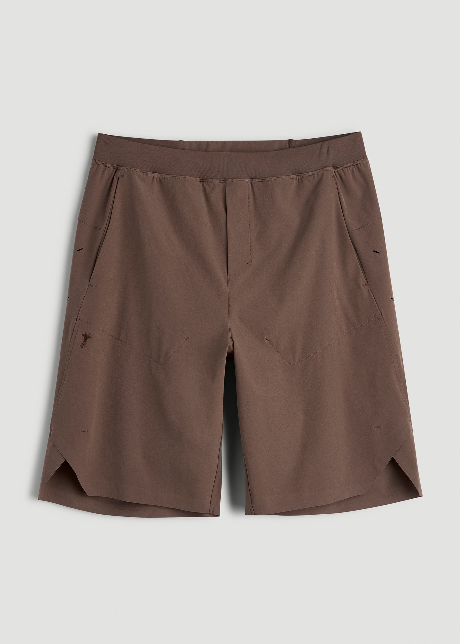 American Tall Men 2-in-1 Featherweight Running Short for Tall Men in Coffee Quartz