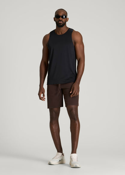 American Tall Men Featherweight Linerless Running Short for Tall Men in Espresso