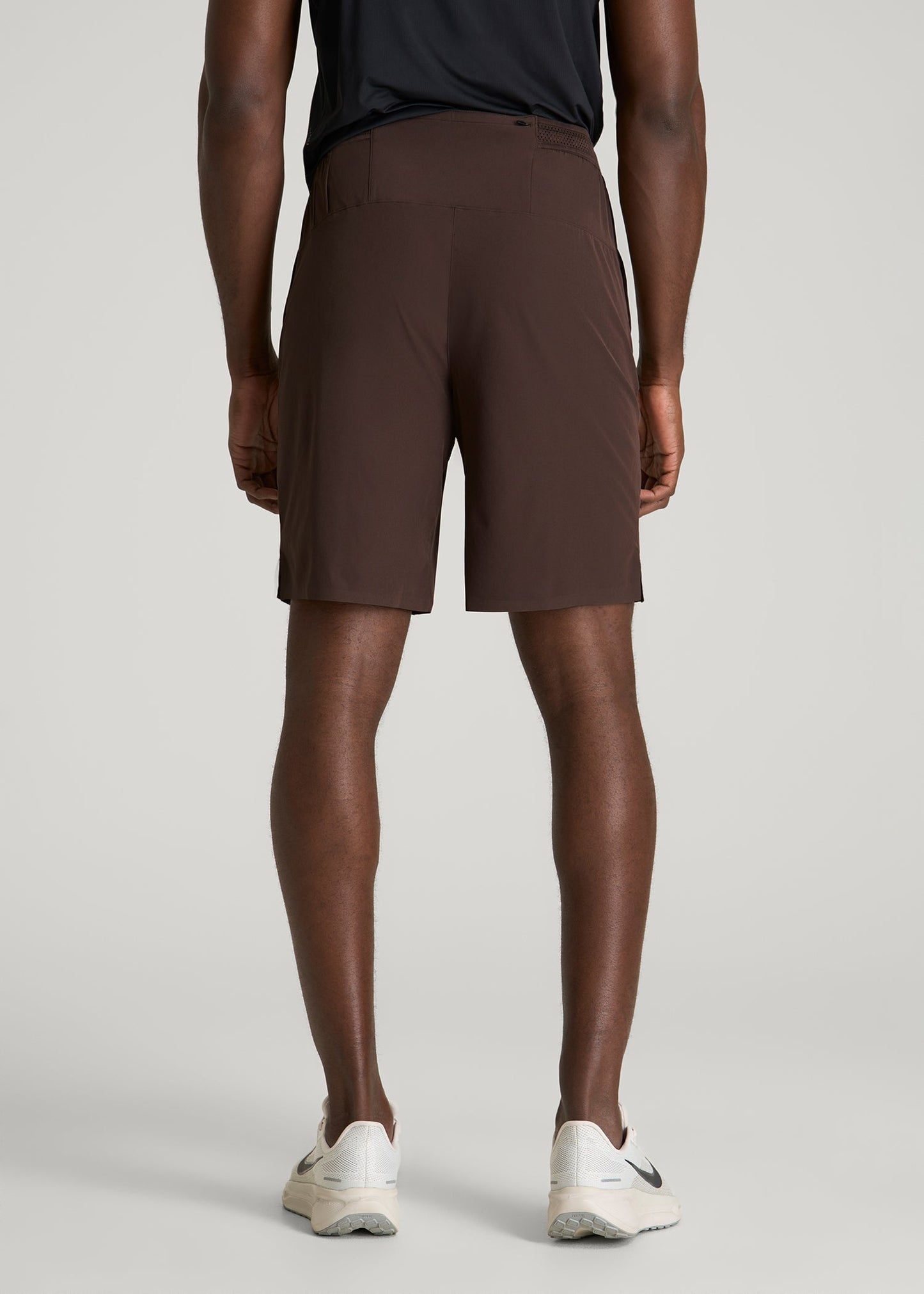 American Tall Men Featherweight Linerless Running Short for Tall Men in Espresso