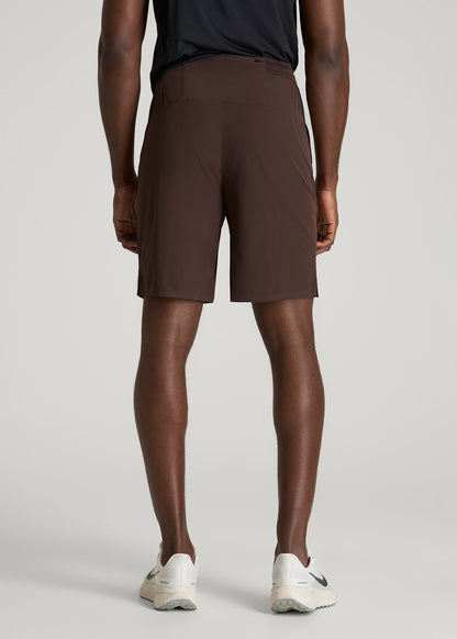 American Tall Men Featherweight Linerless Running Short for Tall Men in Espresso