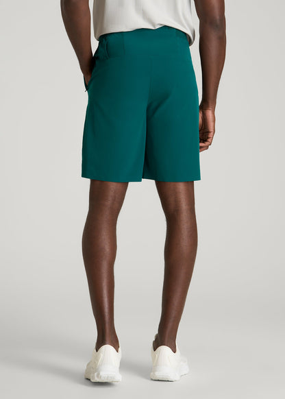 American Tall Men Featherweight Linerless Running Short for Tall Men in Deep Teal