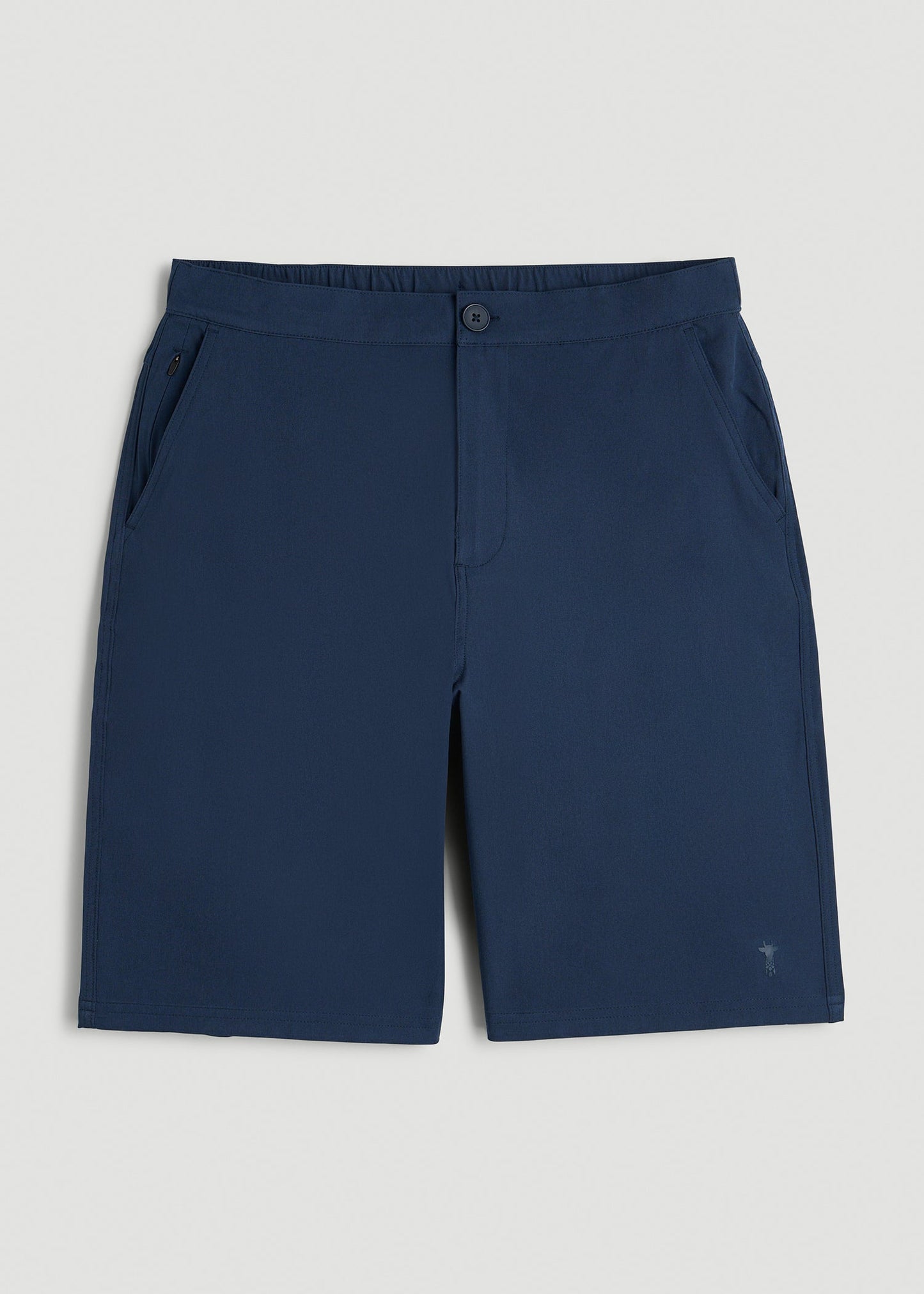 American Tall Men Stretch Hybrid Shorts for Tall Men in Navy Blue
