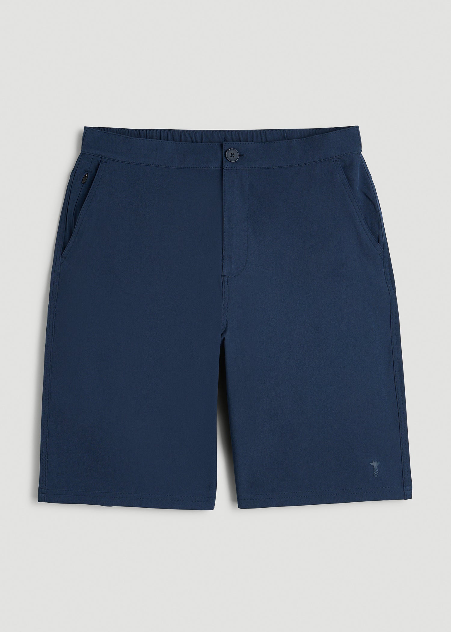American Tall Men Stretch Hybrid Shorts for Tall Men in Navy Blue