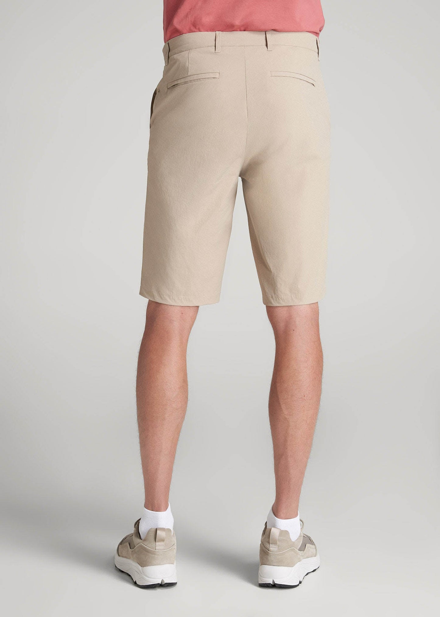 American Tall Men Premium Hybrid Shorts for Tall Men in Clay
