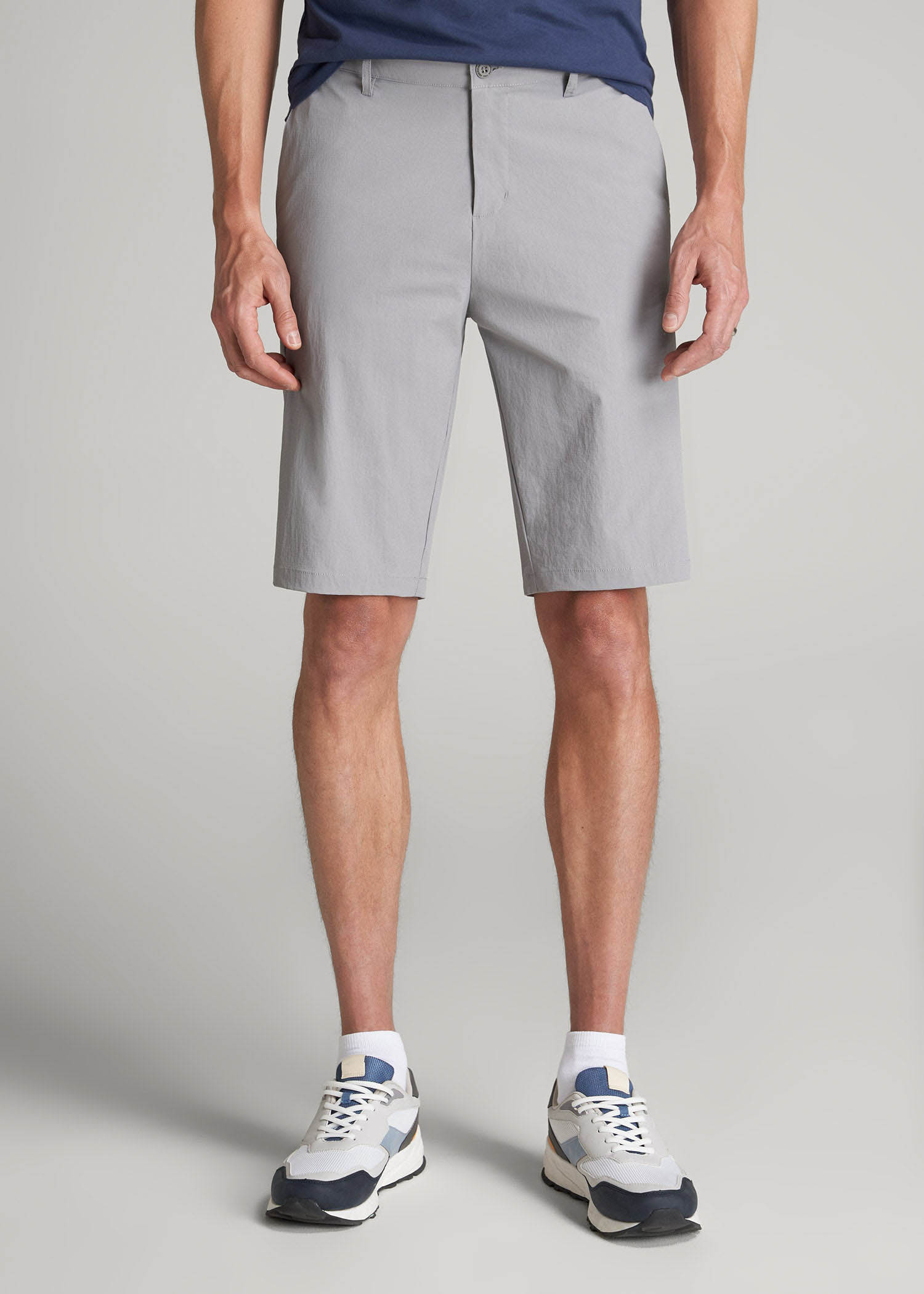 American Tall Men Premium Hybrid Shorts for Tall Men in Night Owl Grey