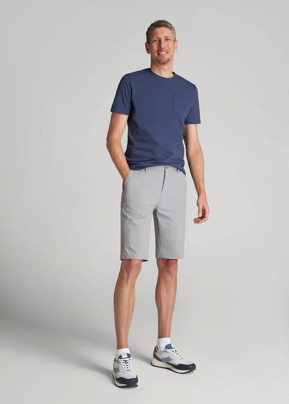 American Tall Men Premium Hybrid Shorts for Tall Men in Night Owl Grey