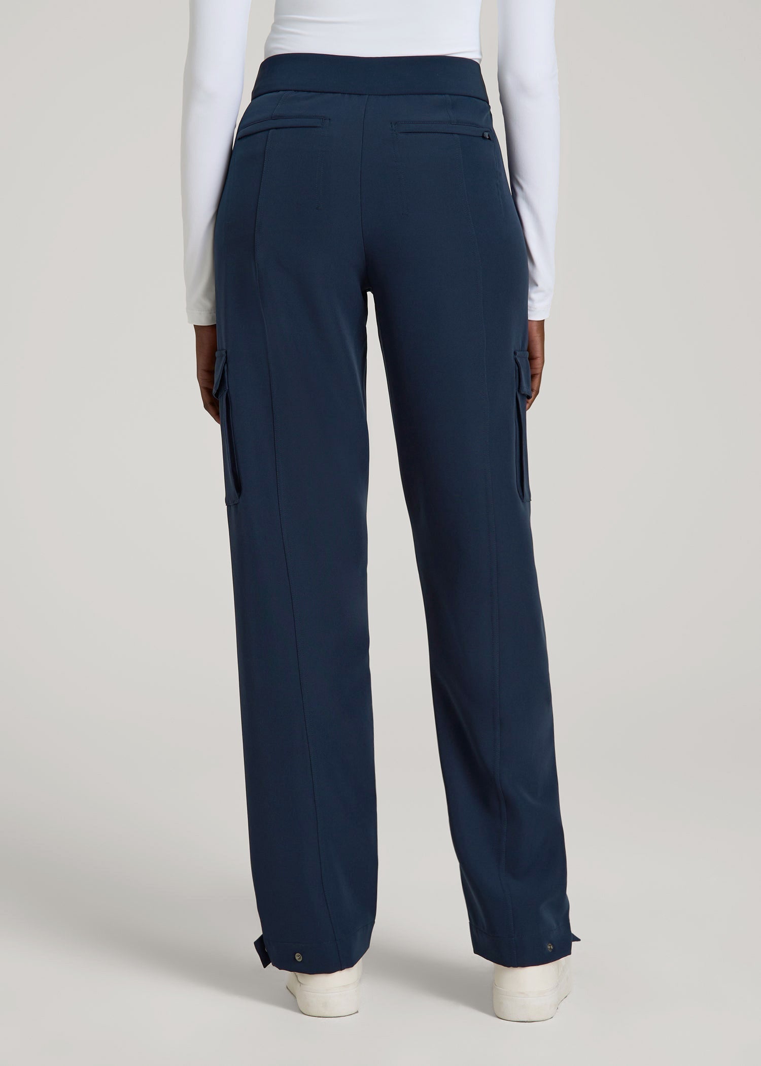 American Tall Men|Women Traveler Cargo Pants for Tall Women in Navy
