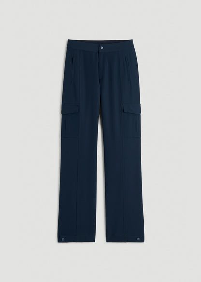 American Tall Men|Women Traveler Cargo Pants for Tall Women in Navy