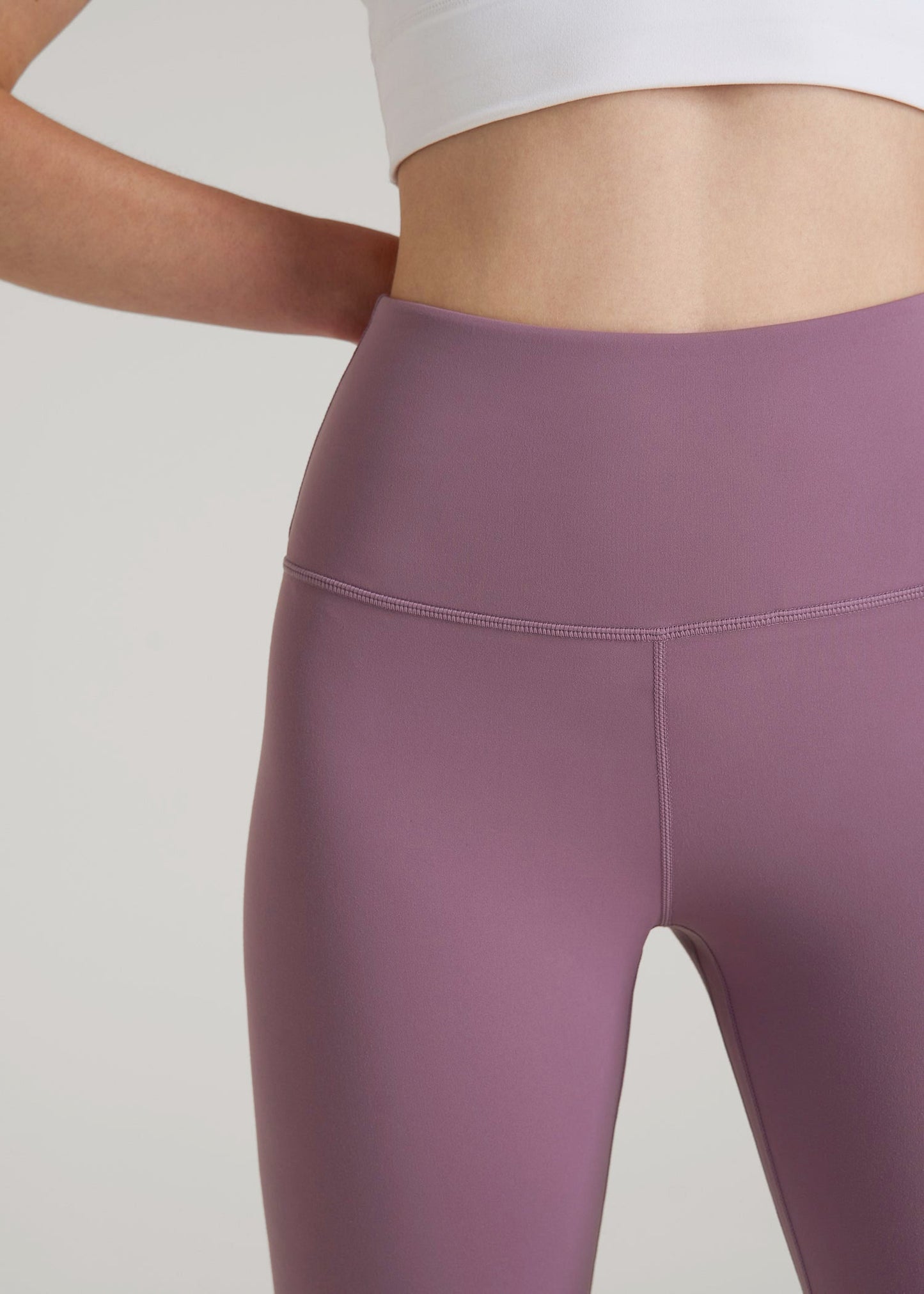 American Tall Men|Women Balance High-Rise Leggings for Tall Women in Grapeade