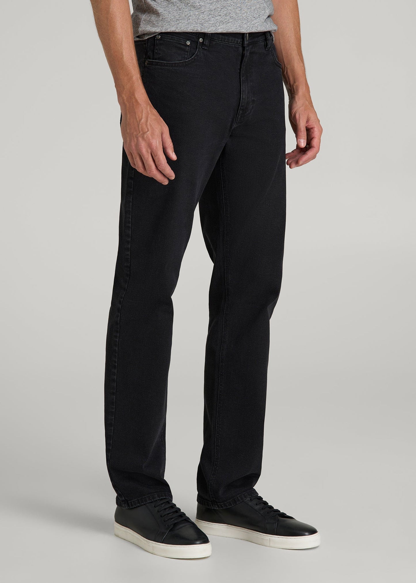 American Tall Men J1 STRAIGHT LEG Jeans for Tall Men in Onyx Black Wash