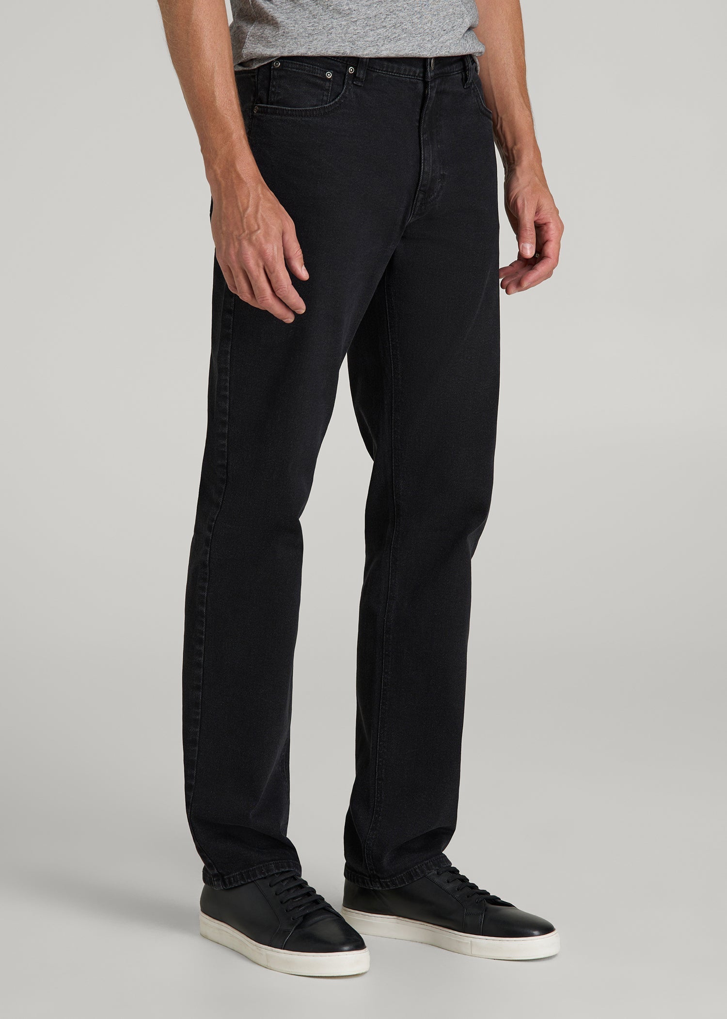 American Tall Men J1 STRAIGHT LEG Jeans for Tall Men in Onyx Black Wash