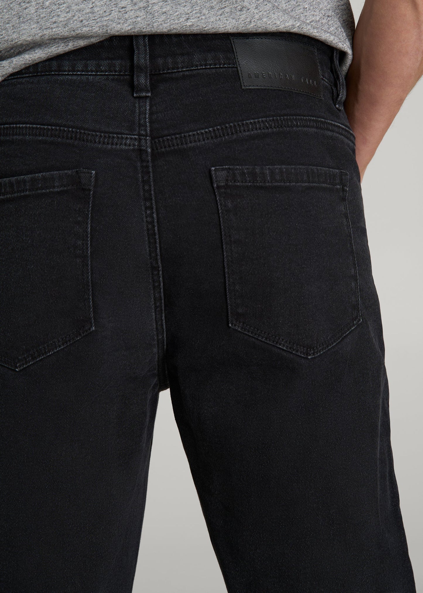 American Tall Men J1 STRAIGHT LEG Jeans for Tall Men in Onyx Black Wash