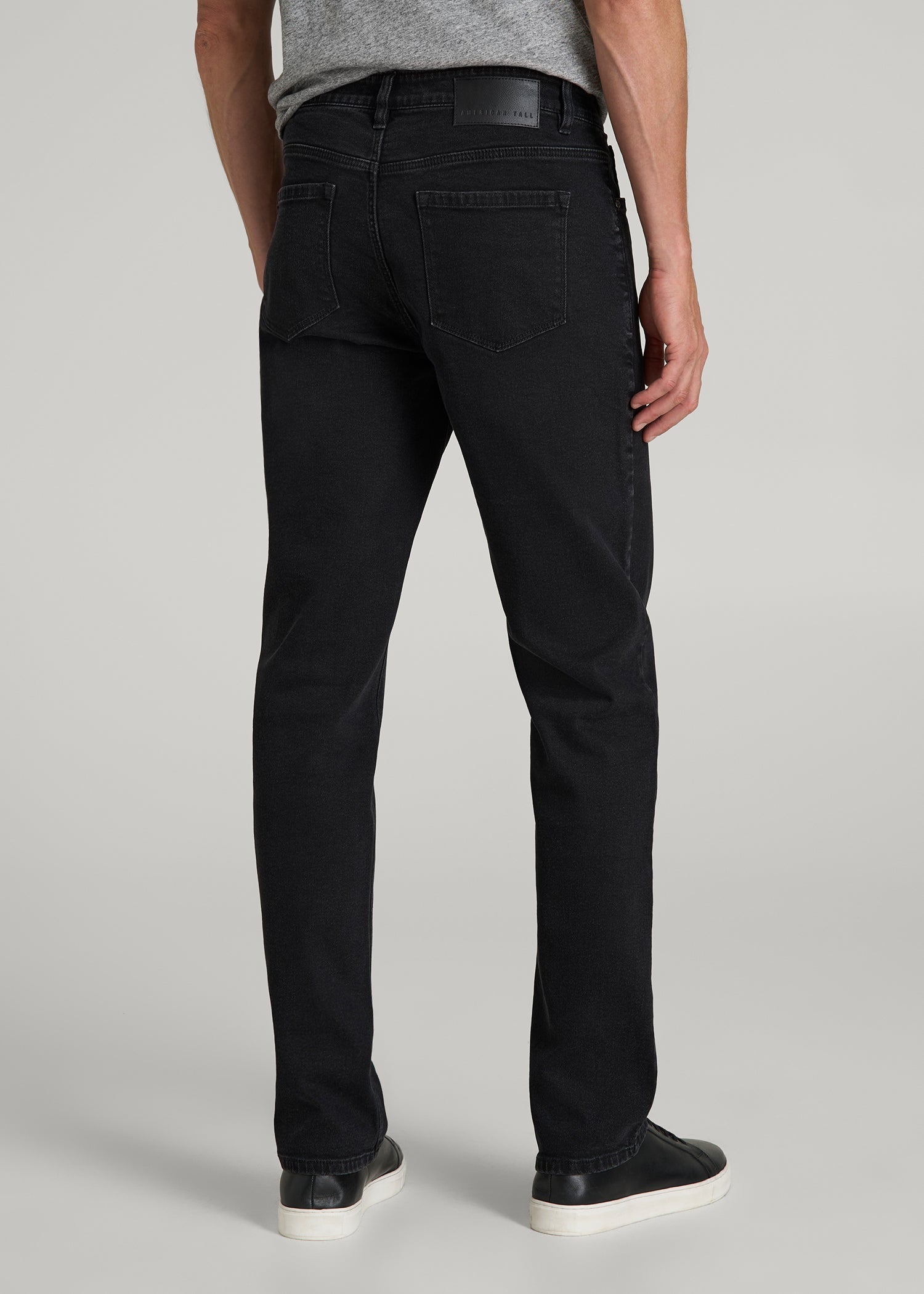 American Tall Men J1 STRAIGHT LEG Jeans for Tall Men in Onyx Black Wash
