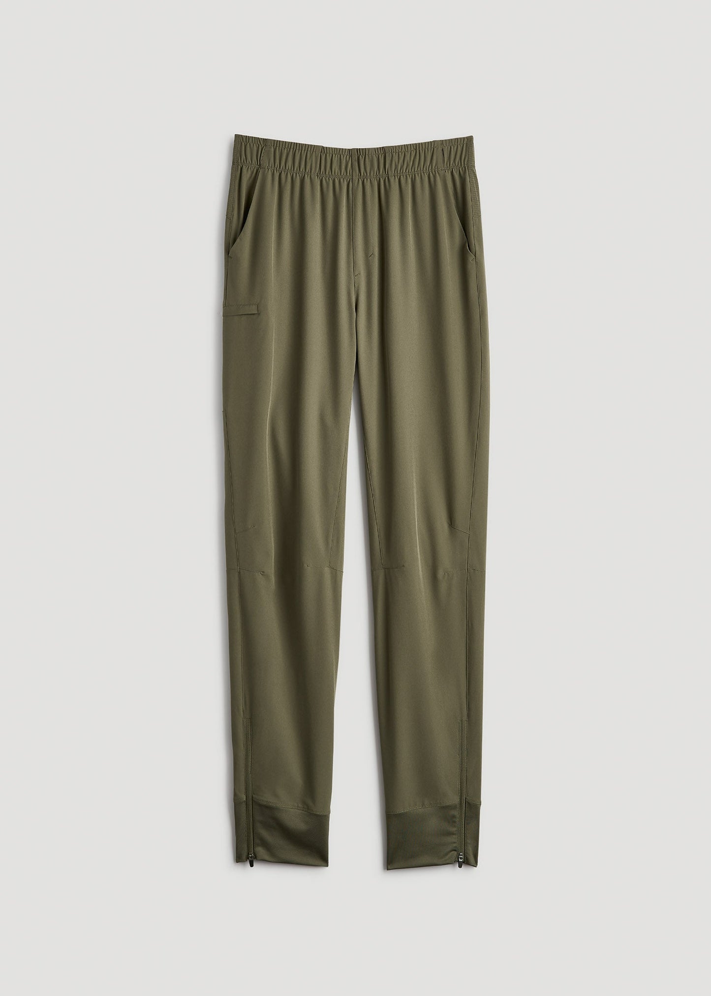 American Tall Men Featherweight Perforated Training Joggers for Tall Men in Olive