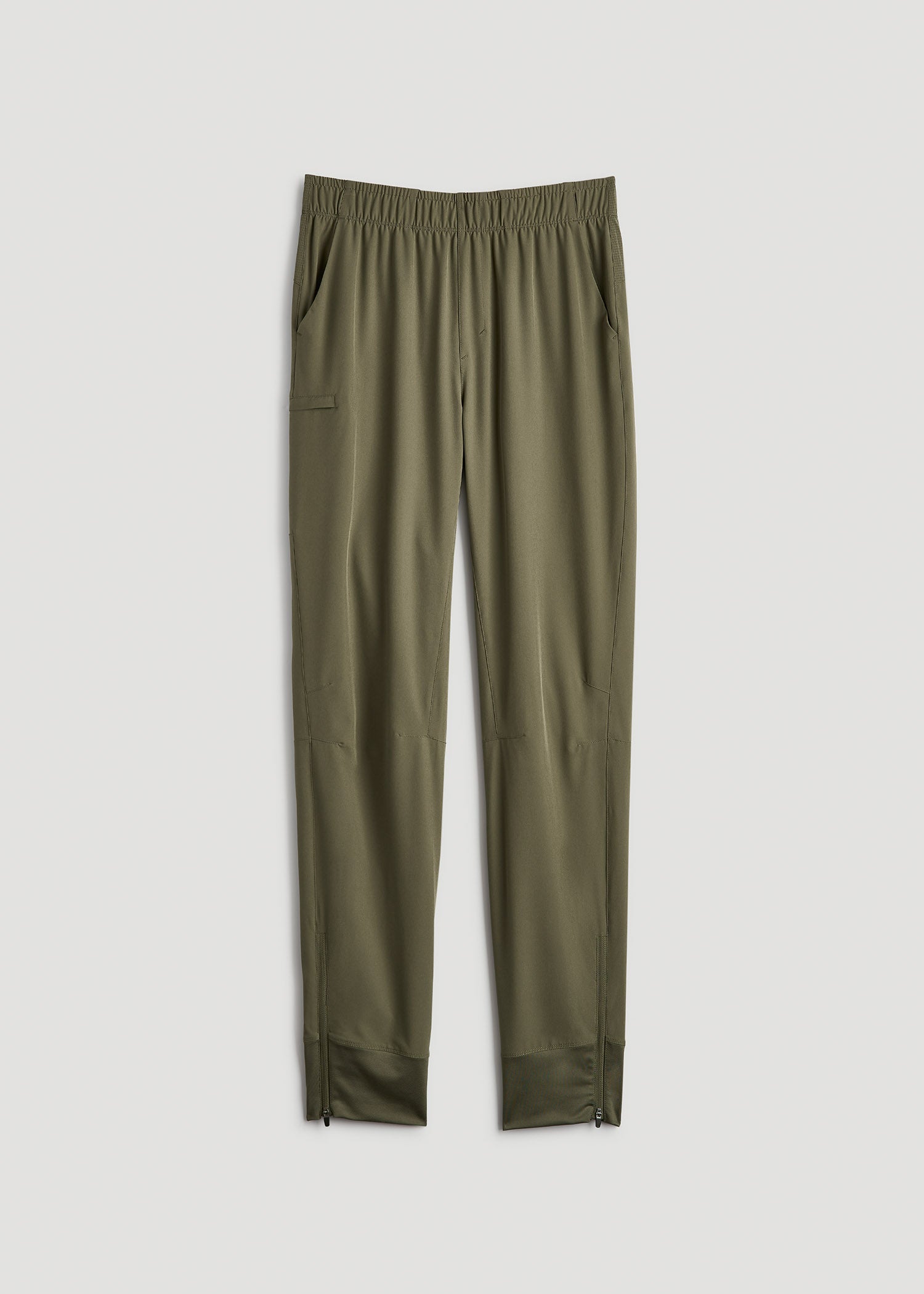 American Tall Men Featherweight Perforated Training Joggers for Tall Men in Olive