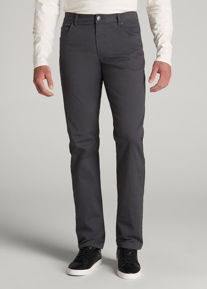 American Tall Men J1 STRAIGHT Leg Five-Pocket Pants for Tall Men in Iron Grey