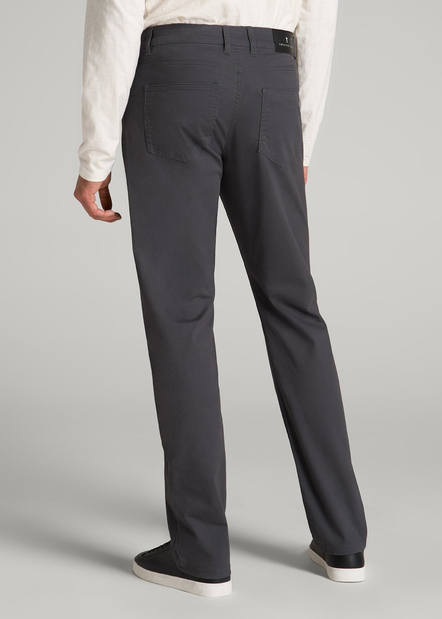 American Tall Men J1 STRAIGHT Leg Five-Pocket Pants for Tall Men in Iron Grey