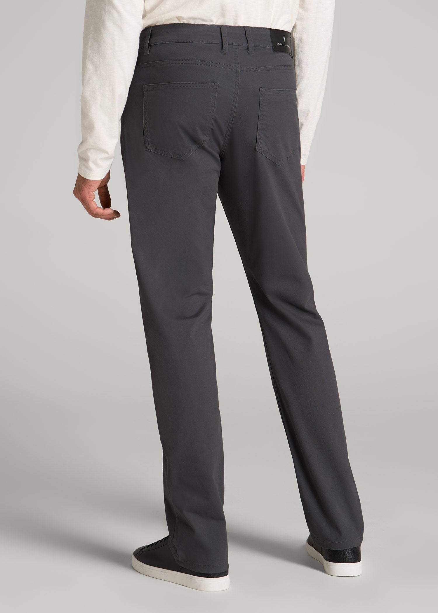 American Tall Men J1 STRAIGHT Leg Five-Pocket Pants for Tall Men in Iron Grey