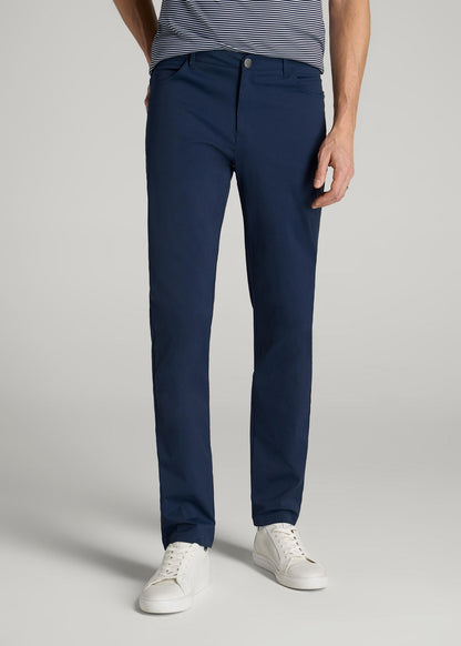 American Tall Men TAPERED-FIT Traveler Pants for Tall Men in Marine Navy
