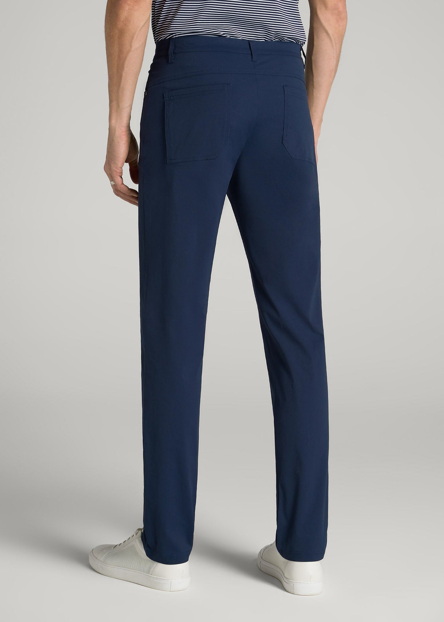American Tall Men TAPERED-FIT Traveler Pants for Tall Men in Marine Navy