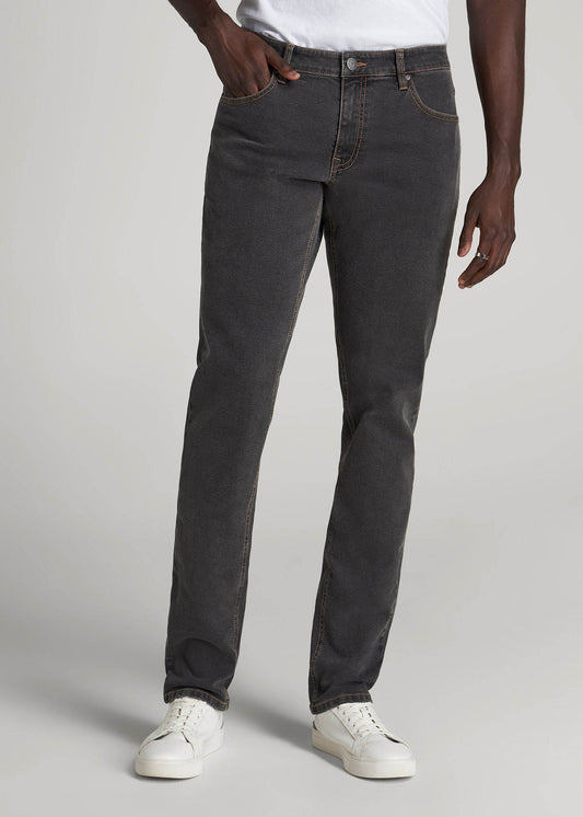 American Tall Men Carman TAPERED Jeans for Tall Men in Dark Grey Denim