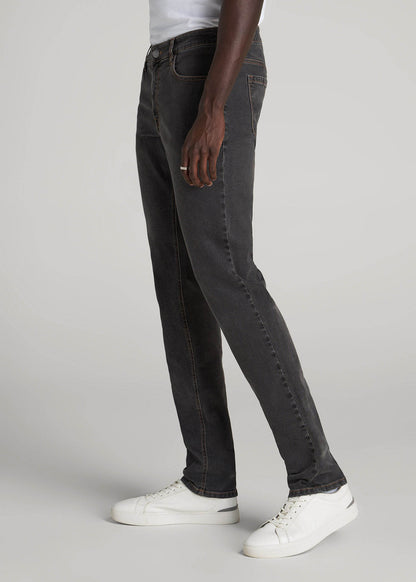 American Tall Men Carman TAPERED Jeans for Tall Men in Dark Grey Denim
