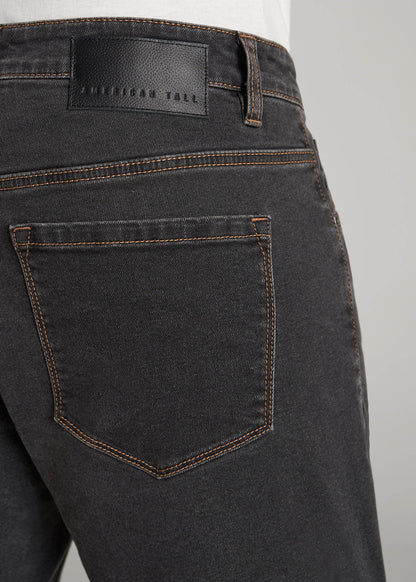 American Tall Men Carman TAPERED Jeans for Tall Men in Dark Grey Denim