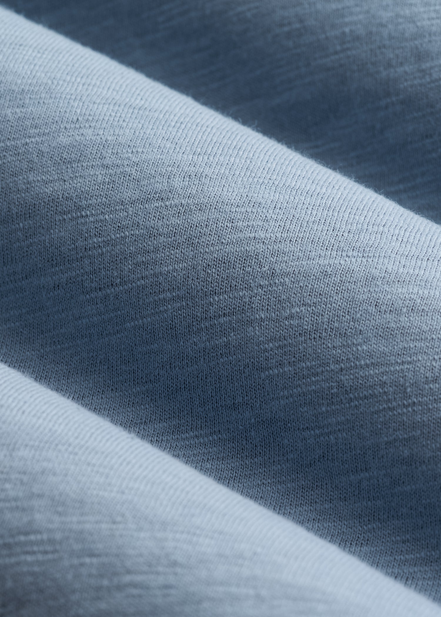 American Tall Men Slub Self Collar Polo Shirt for Tall Men in Chambray