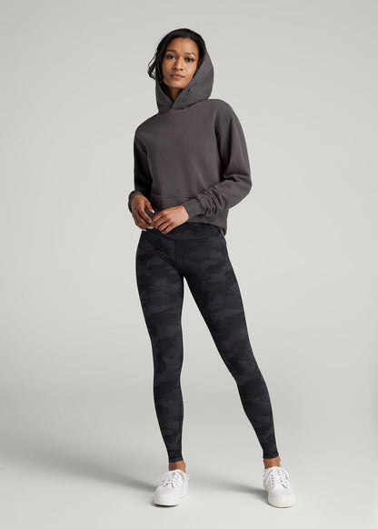 American Tall Men|Women Balance High-Rise Leggings for Tall Women in Grey Camo