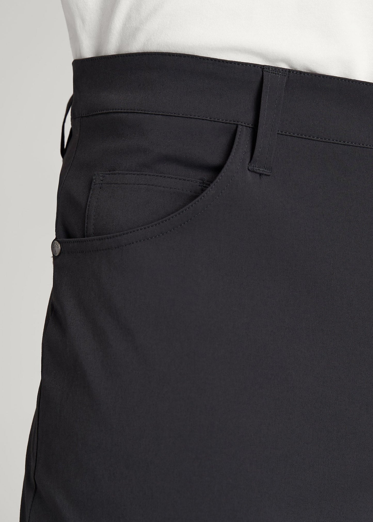 American Tall Men TAPERED-FIT Traveler Pants for Tall Men in Black