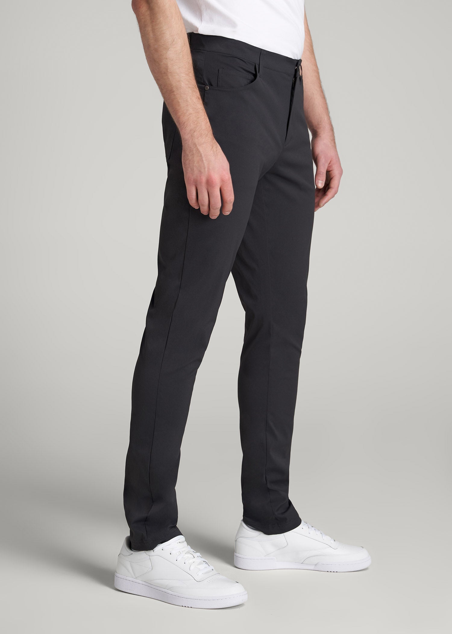 American Tall Men TAPERED-FIT Traveler Pants for Tall Men in Black