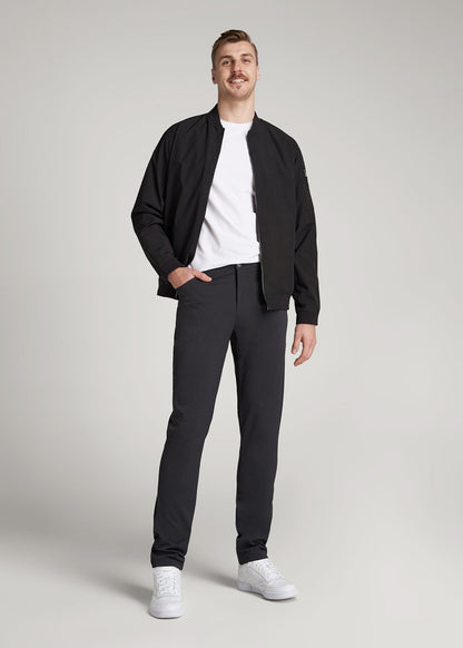 American Tall Men TAPERED-FIT Traveler Pants for Tall Men in Black